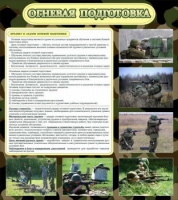 Стенд "Огневая подготовка" (вариант 2) - «globural.ru» - Краснокаменск
