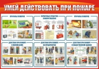 Стенд "Умей действовать при пожаре" - «globural.ru» - Краснокаменск