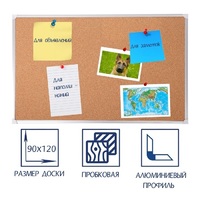 Доска пробковая 1200х900 - «globural.ru» - Краснокаменск