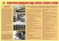 Плакат "Военно-учетные специальности солдат, матросов, сержантов и старшин" - «globural.ru» - Краснокаменск