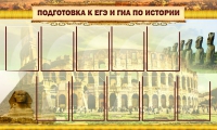 Стенд "Подготовка к ЕГЭ и ОГЭ по истории вариант 2 ( 9 кармашков)" - «globural.ru» - Краснокаменск