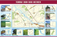 Таблица демонстрационная "Условные знаки плана местности" (винил 70x100) - «globural.ru» - Краснокаменск