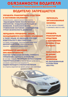 Плакат "Водителю запрещается " 1000*1400 винил - «globural.ru» - Краснокаменск