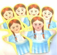Набор кукол - рукавичек  "Эмоции. Девочки" - «globural.ru» - Краснокаменск