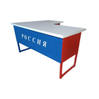 Стол преподавателя "Патриот" угловой с выкатной тумбой - «globural.ru» - Краснокаменск