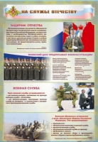 Стенд "На службе Отечеству" (вариант 1) - «globural.ru» - Краснокаменск