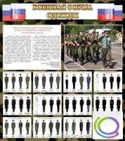 Стенд "Военная форма одежды (флаг РФ)" - «globural.ru» - Краснокаменск