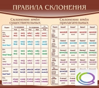 Стенд "Правила склонения" - «globural.ru» - Краснокаменск