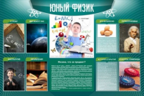 Стенд "Юный физик" (вариант 2) - «globural.ru» - Краснокаменск