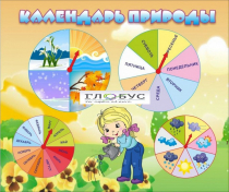 Стенд "Календарь природы" (вариант 1) - «globural.ru» - Краснокаменск