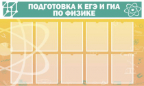Стенд "Подготовка к ЕГЭ и ОГЭ по физике вариант 2 (10 карманов)" - «globural.ru» - Краснокаменск