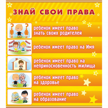 Стенд "Знай свои права" - «globural.ru» - Краснокаменск